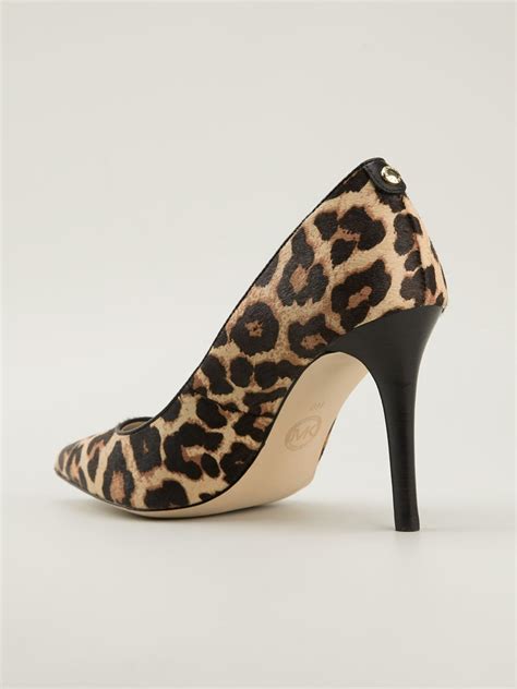 michael kors animal print high heeled boots|Michael Kors heels size 10.